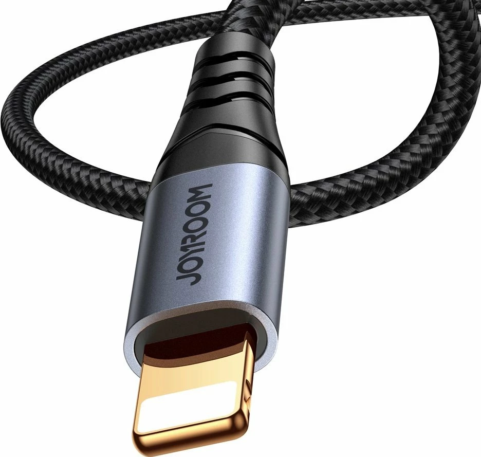 Kabllo audio Joyroom SY-A06 Lightning në AUX 3.5mm 1.2m, e zezë