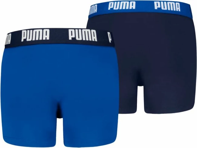 Të brendshme boxer fëmijë Puma Everyday Basic 2 copë, blu/navy [Madhësia: 128 cm]