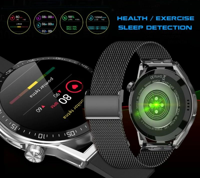 Smartwatch Rubicon unisex, e zezë