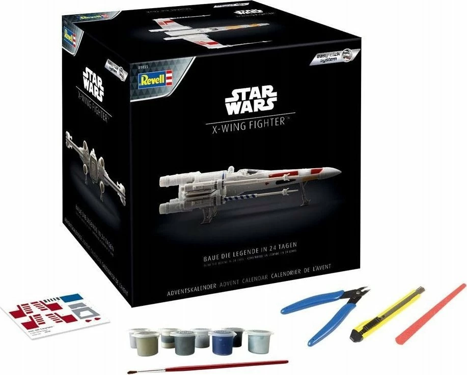Kalendari i Adventit për modelim Revell X-wing Fighter 01035, Star Wars, 1:57, 24 pjesë