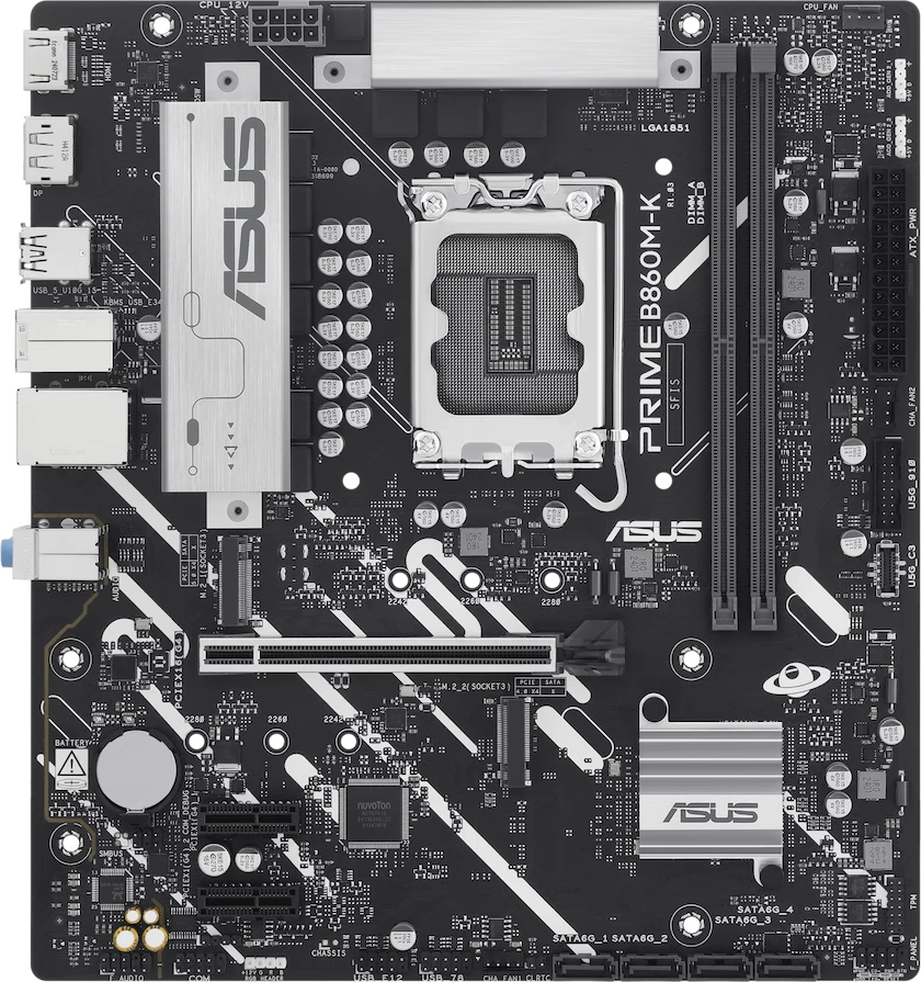 Pllakë amë ASUS PRIME B860M-K, mATX, LGA1851, DDR5