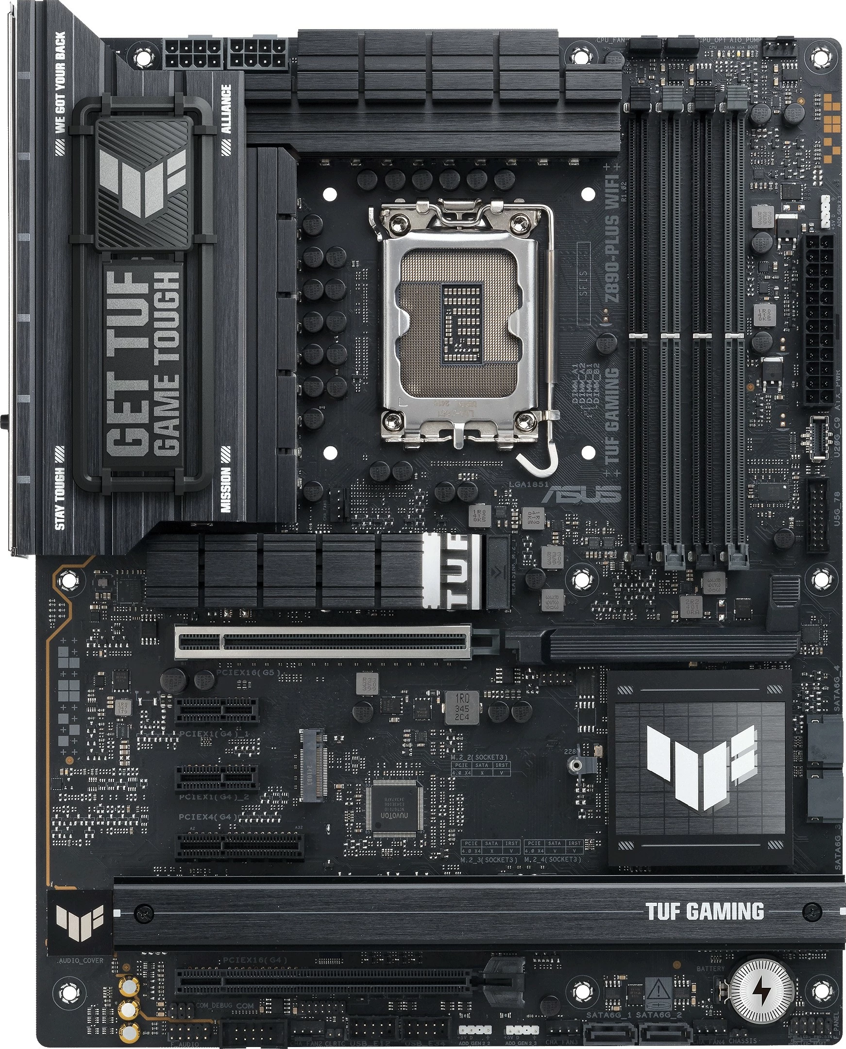 Pllakë amë ASUS TUF GAMING Z890-PLUS WIFI, Intel, LGA 1851, DDR5, 192 GB