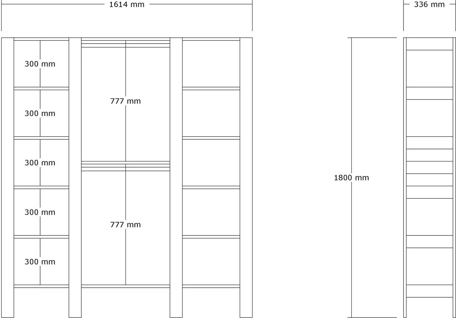 Dollap Hanah Home, City, ngjyrë e bardhë
