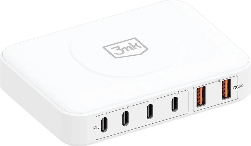 Karikues universal 3mk Hyper PowerMax, 100W, i bardhë   