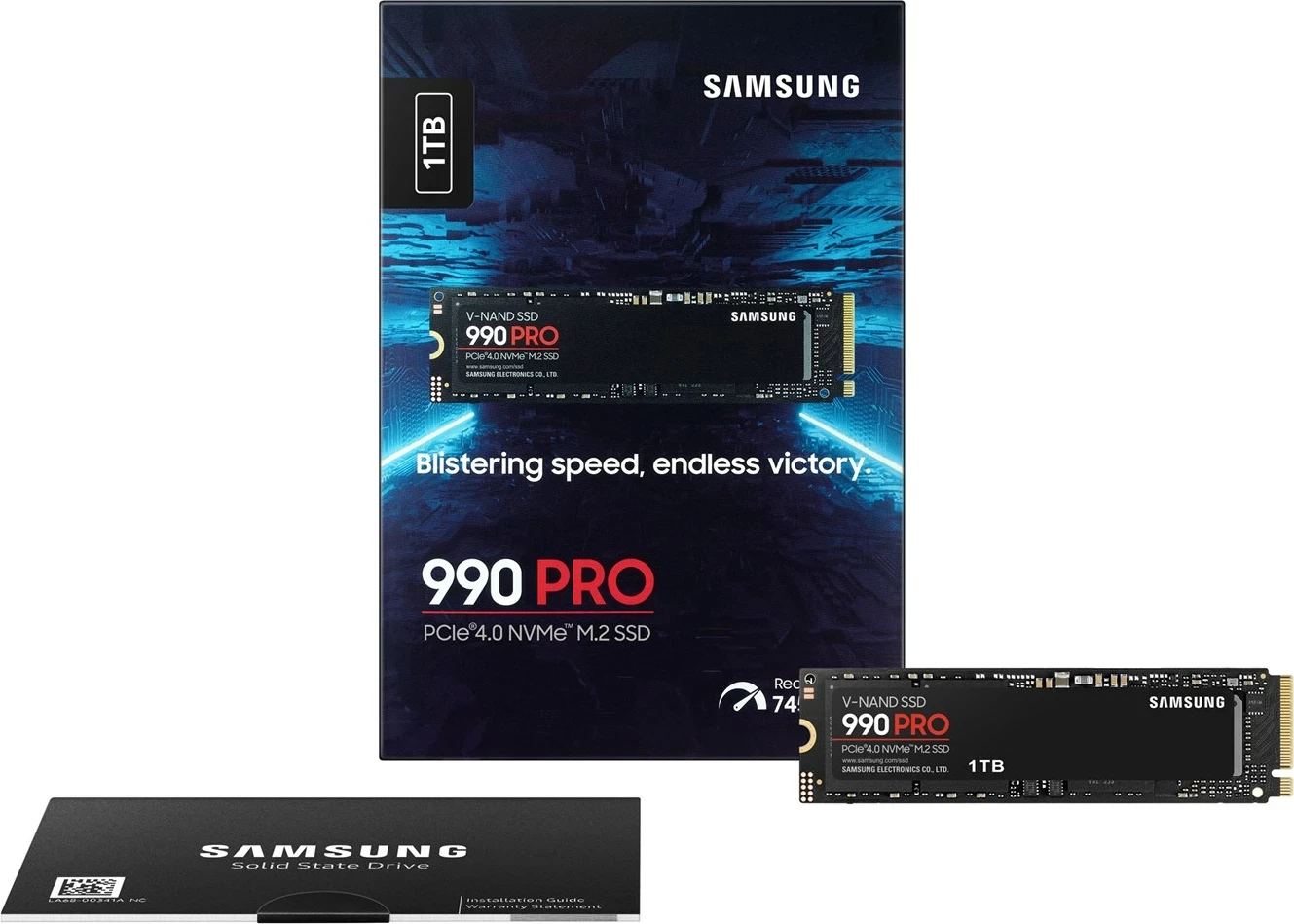 SSD Samsung 990 PRO, 1 TB, M.2, PCI Express 4.0, NVMe, Zi