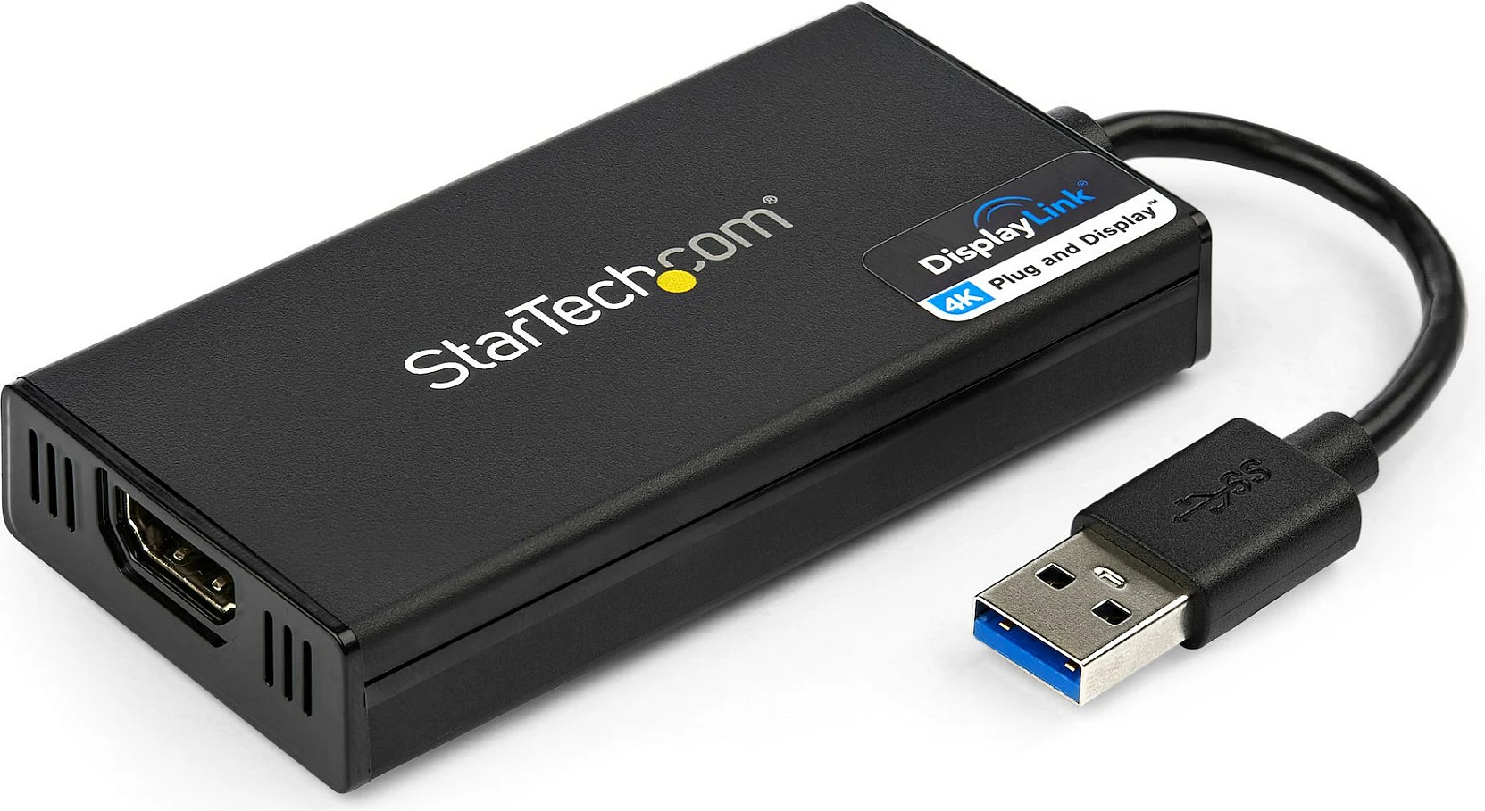 Adapter USB 3.0 në HDMI StarTech USB32HD4K, 4K@30Hz, DisplayLink, i zi