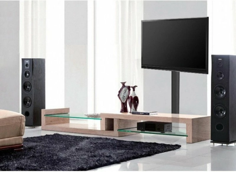 Mbajtëse TV dyshemeje Techly ICA-TR27 32"-55" 40 kg, e zezë
