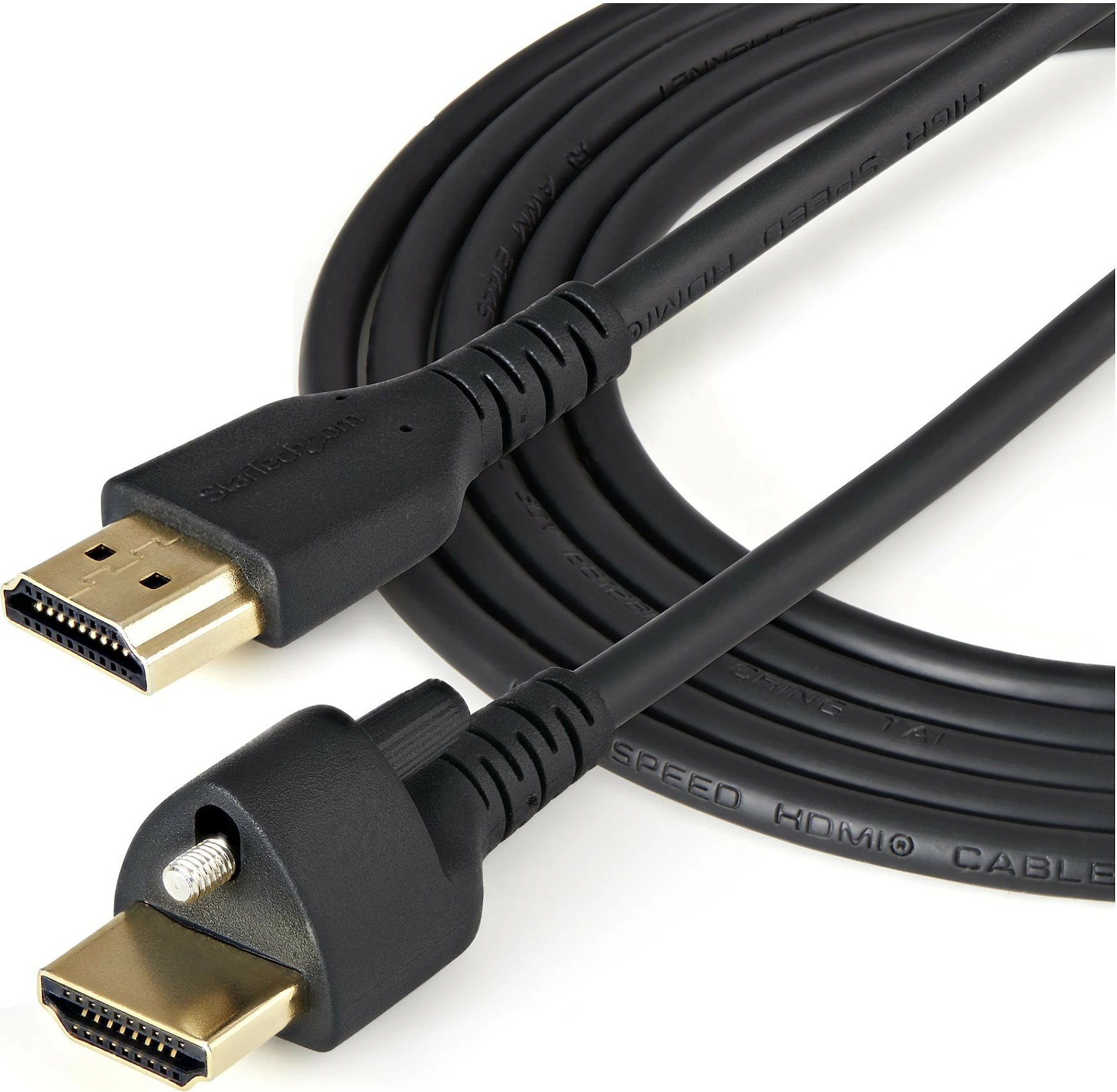Kabllo HDMI StarTech HDMM1MLS, 1m, HDMI 2.0, 4K 60Hz, HDR, me vidë bllokuese, e zezë