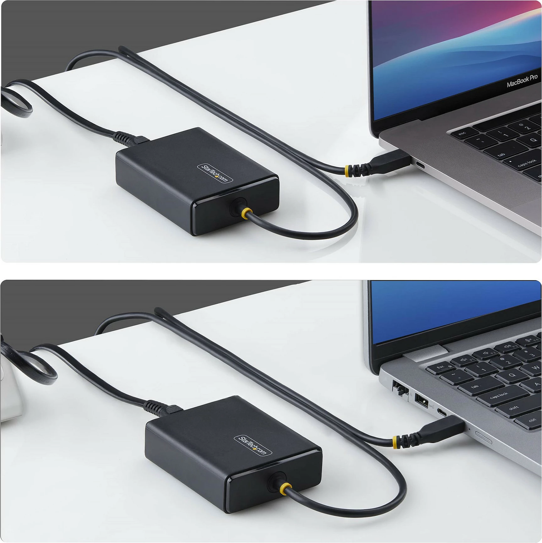 Karikues USB-C për laptop StarTech 100W, Power Delivery 3.0, kabllo 1.5m, prizë EU, i zi