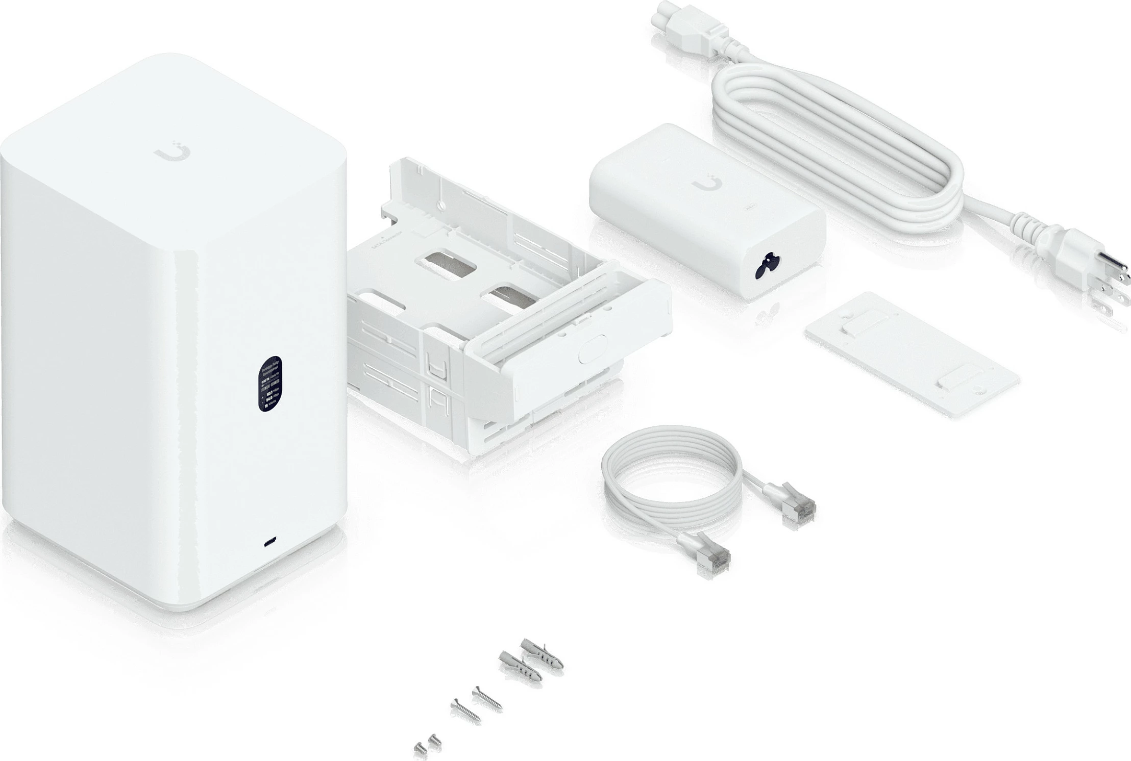 NAS Ubiquiti UNAS-2-W, 2-bay, 4GB RAM, 2.5GbE, i bardhë
