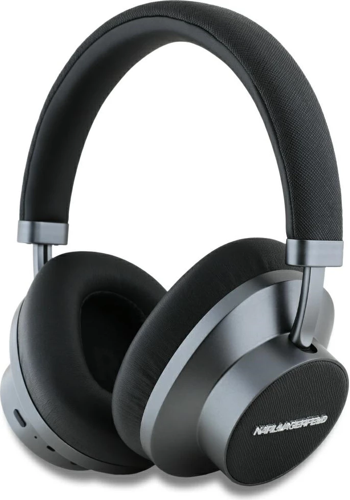 Kufje wireless Karl Lagerfeld Saffiano Elongated me ANC, Bluetooth, të zeza