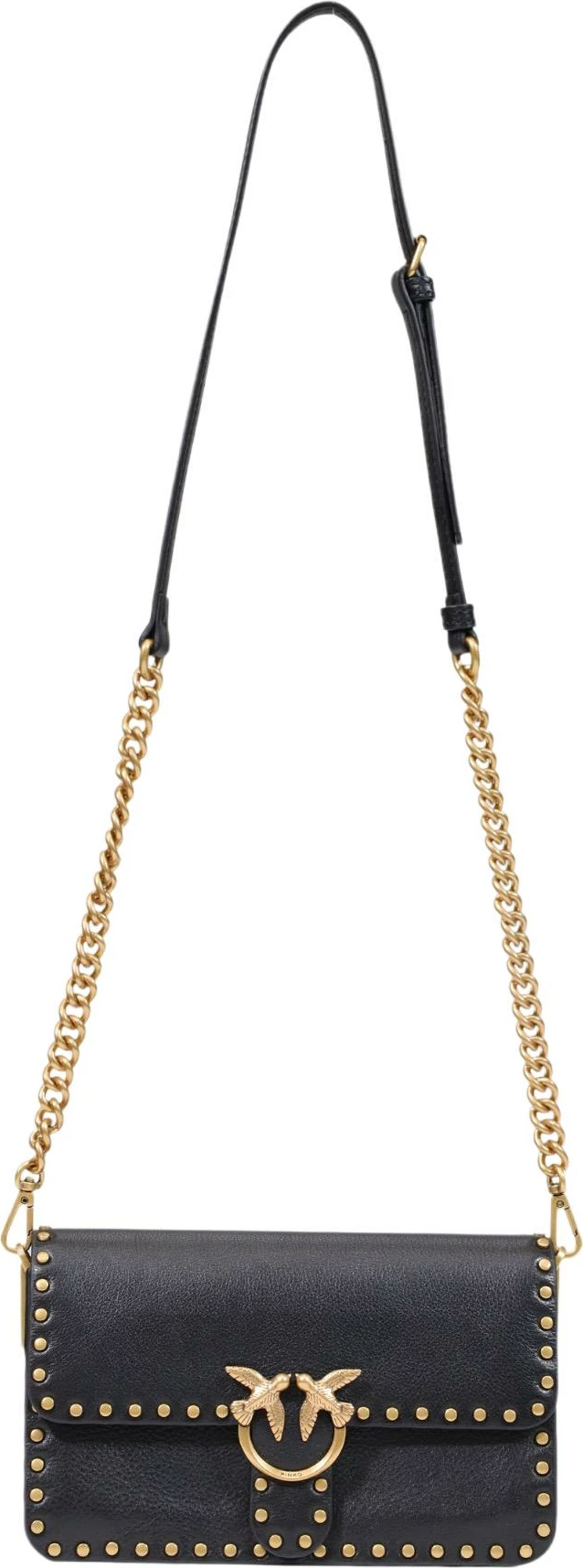 Çantë krahu Pinko Love One Slouchy MN Studs SMA 107665, për femra, e zezë