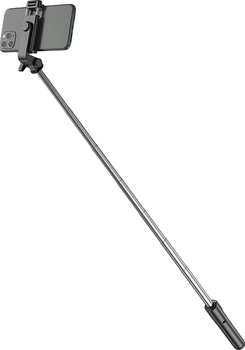 Selfie stick Wozinsky WHS1Y me tripod, 1m, me mbajtës telefoni, e zezë