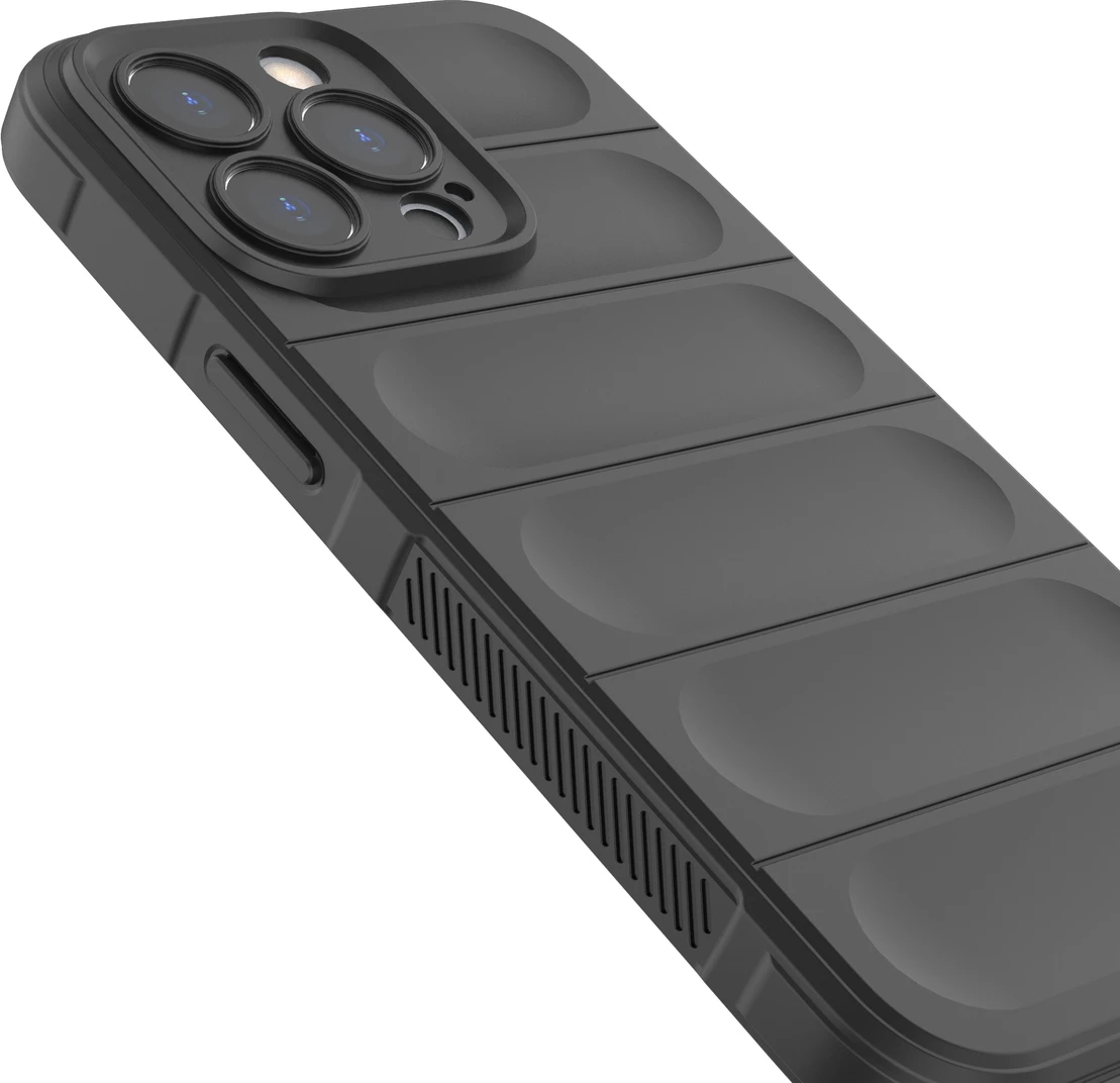 Mbështjellës Hurtel Magic Shield Case për iPhone 13 Pro, TPU, i zi