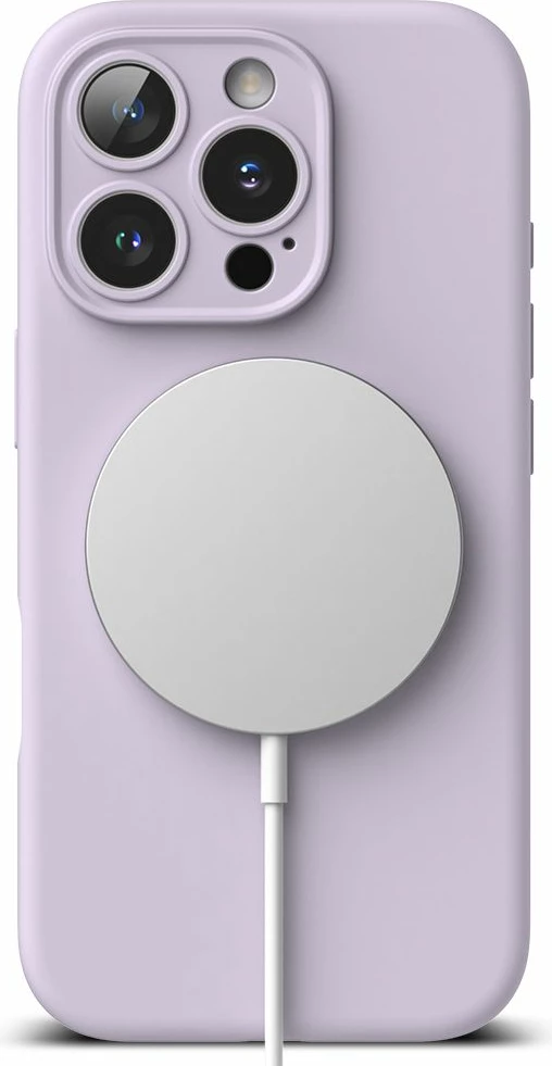 Mbështjellës Ringke Silicone MagSafe për iPhone 16 Pro, Violet