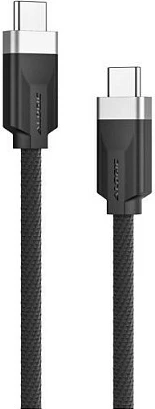 Kabëll USB-C ALOGIC USB 3.2 Gen 2, 2m, 100W PD, 10Gbps, zi/gri
