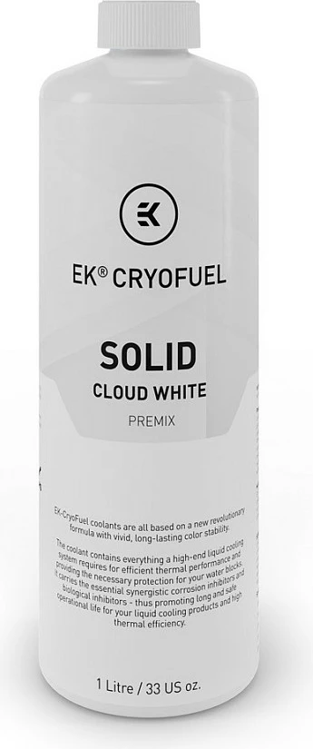 Lëng ftohës EK Water Blocks EK-CryoFuel Solid Premix 1000ml, Cloud White