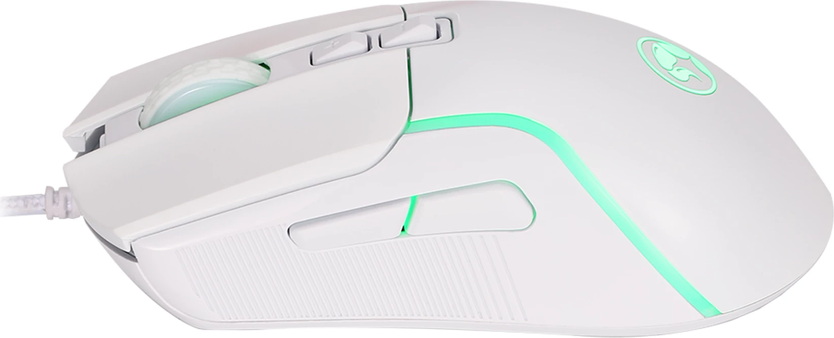 Maus gaming Marvo M292 WH CAPO 20 8000 DPI me kabllo, i bardhë