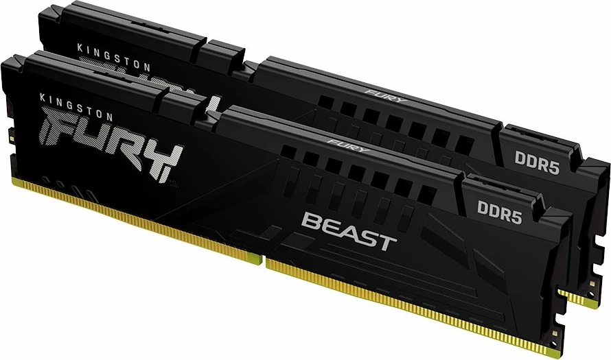 RAM Memorje Kingston FURY Beast 32GB (2x16GB) DDR5 5600MT/s CL36 DIMM, e zezë