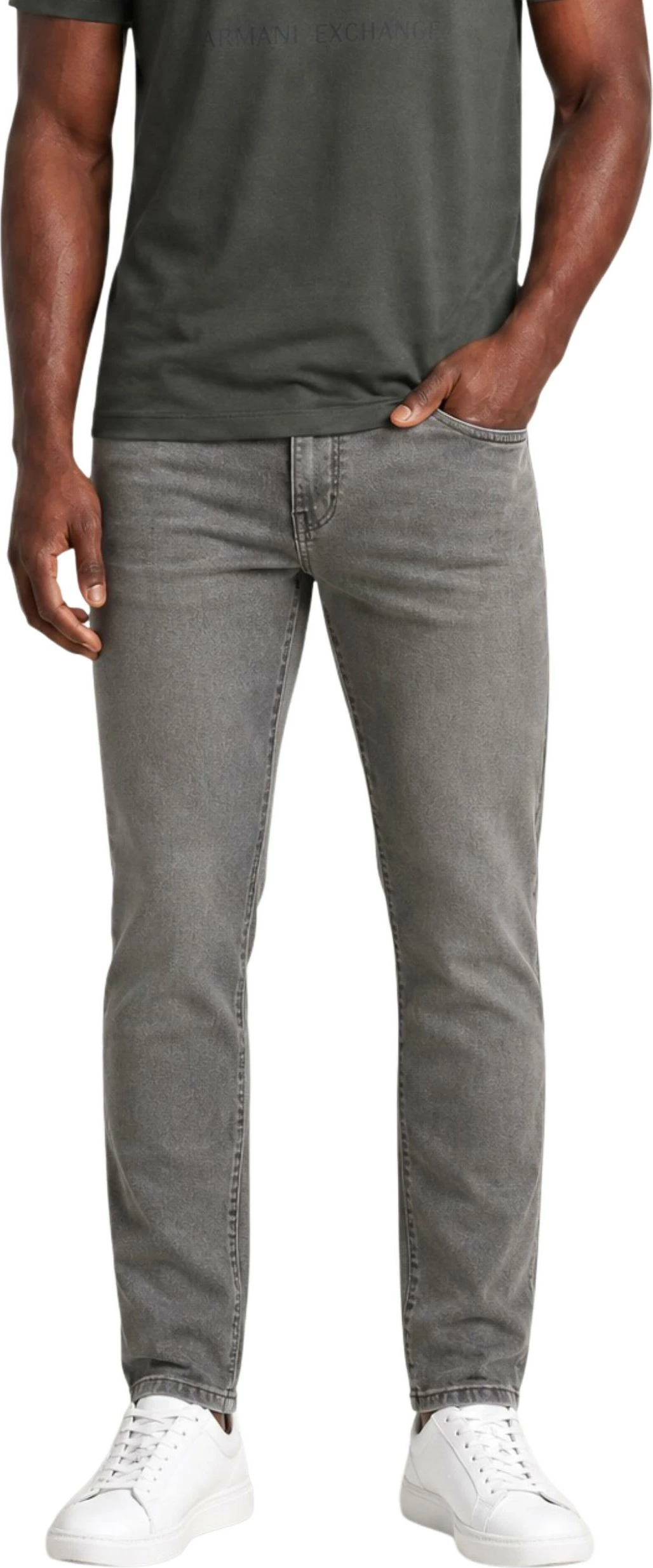 Xhinse slim-fit për meshkuj Armani Exchange XM000070 AF27185, bezhë [Madhësia: W32 L32]