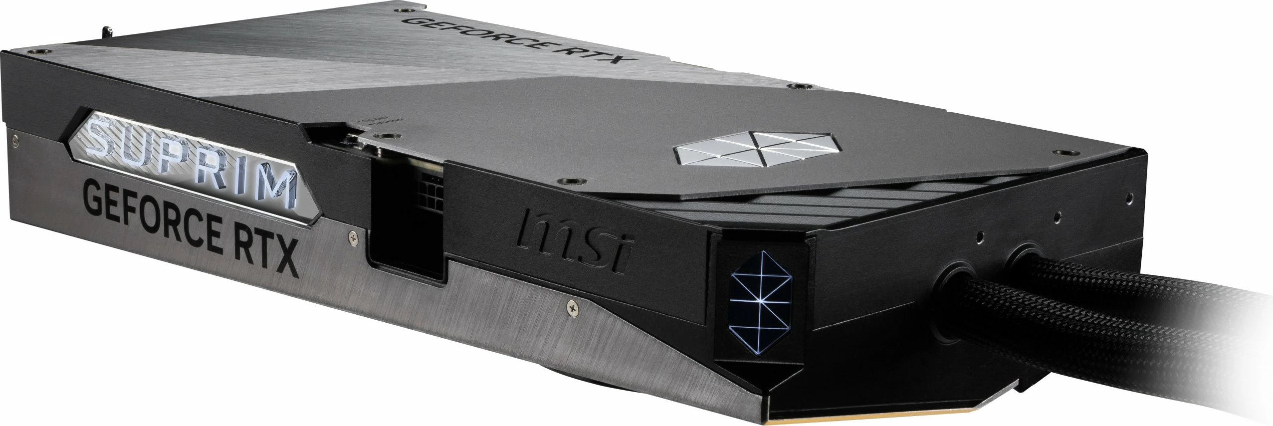Kartelë grafike MSI RTX 5080 Suprim Liquid SOC 16GB GDDR7 e zezë