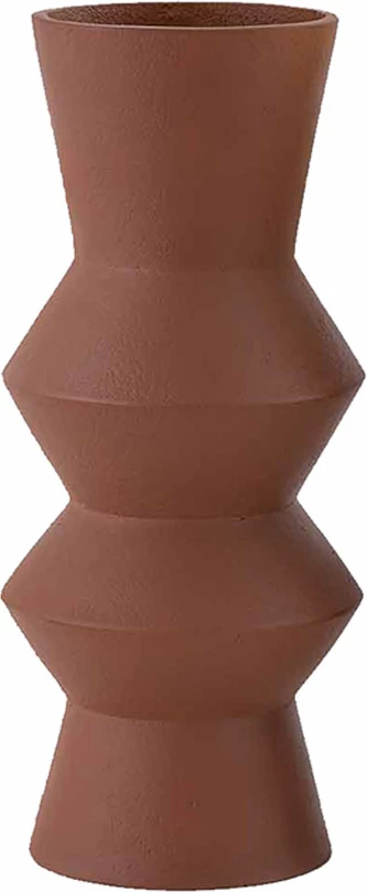 Vazo Formas, alumin, ngjyrë terrakote, 14x14x33cm