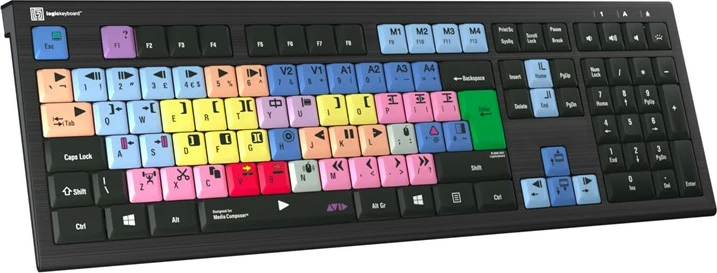 Tastierë LogicKeyboard Astra 2 Classic UK për Avid Media Composer, PC