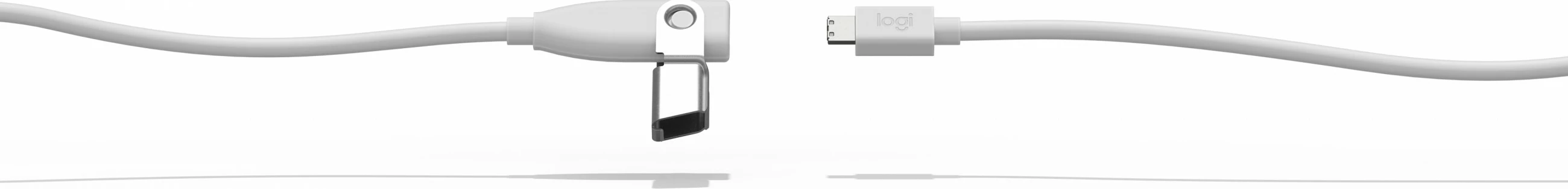 Kabllo zgjatuese për mikrofon Logitech Rally Mic Pod, 10 m, e bardhë