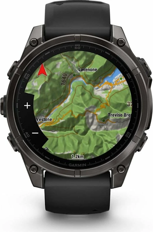 Smartwatch Garmin Fenix 8 AMOLED (010-02904-21) 1.4\" GPS NFC 10 ATM, e zezë