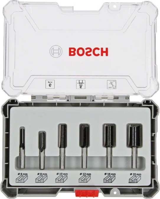 Set bitash Bosch 2607017466, 8 mm, 6 copë