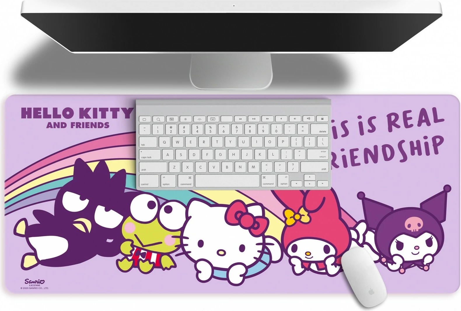 Mauspad, Kids Euroswan, HK50216, 80x35cm, desk mat, dizajn Hello Kitty & Friends, shumëngjyrësh