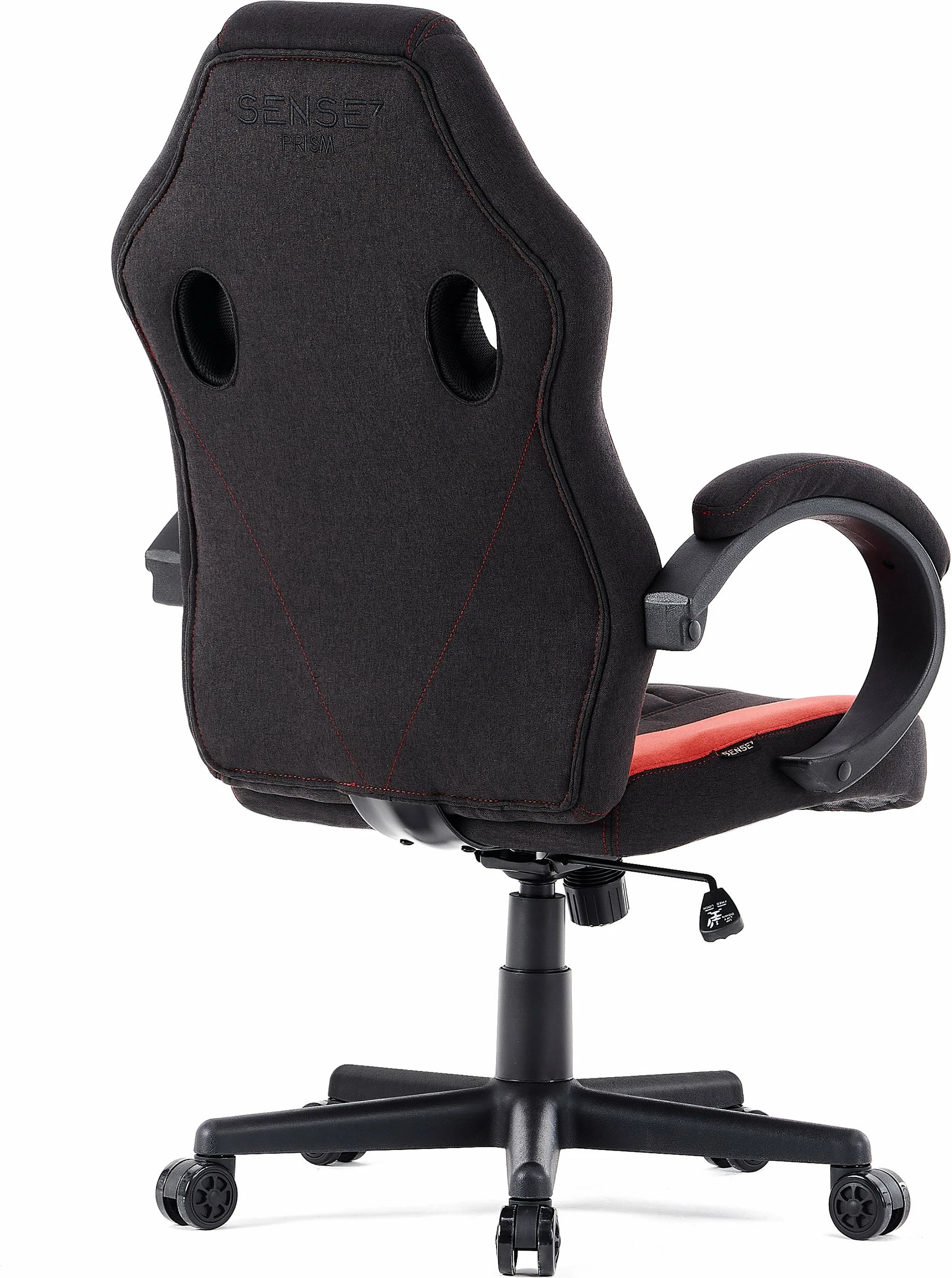 Karrige gaming SENSE7 Prism, pëlhurë HDF™, shkumë HR, lëkundje FlowTech™ Swing, ngritje gazi LiftControl™ Class 3, 120 kg, zezë-kuqe