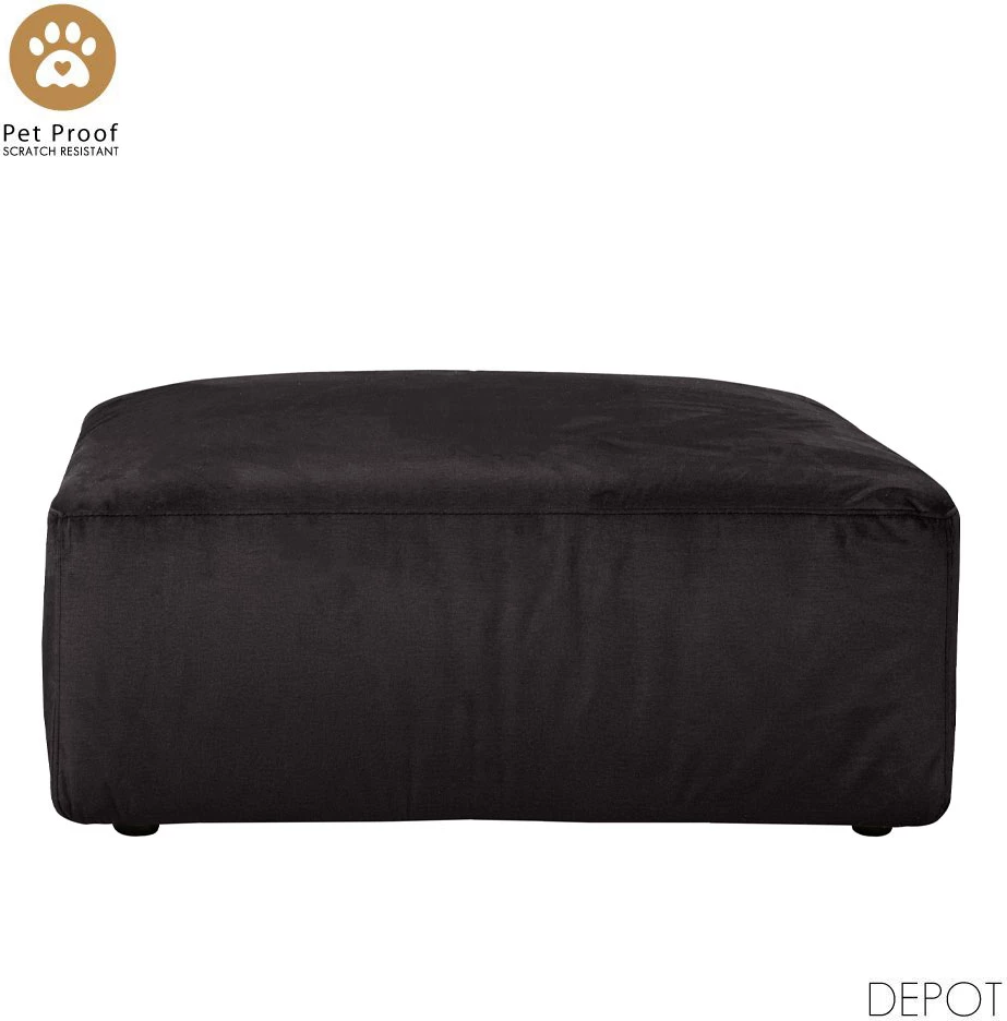 Puf BOX, ngjyrë antracit VOGUE 17, 107x107x44