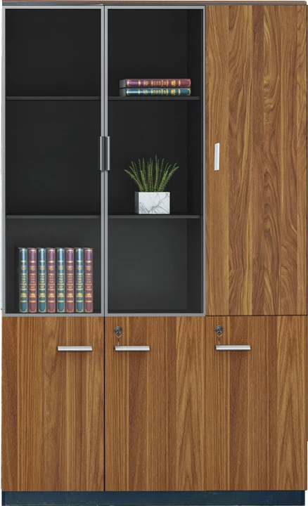 Dollap profesional për zyre Oscar, ngjyrë arre-antracit, 120x40x200cm