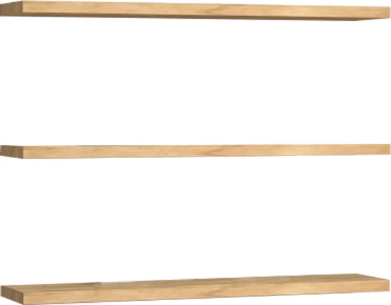 Raft muri melamine Edna, hije natyrale, 60x14.5x1.8cm