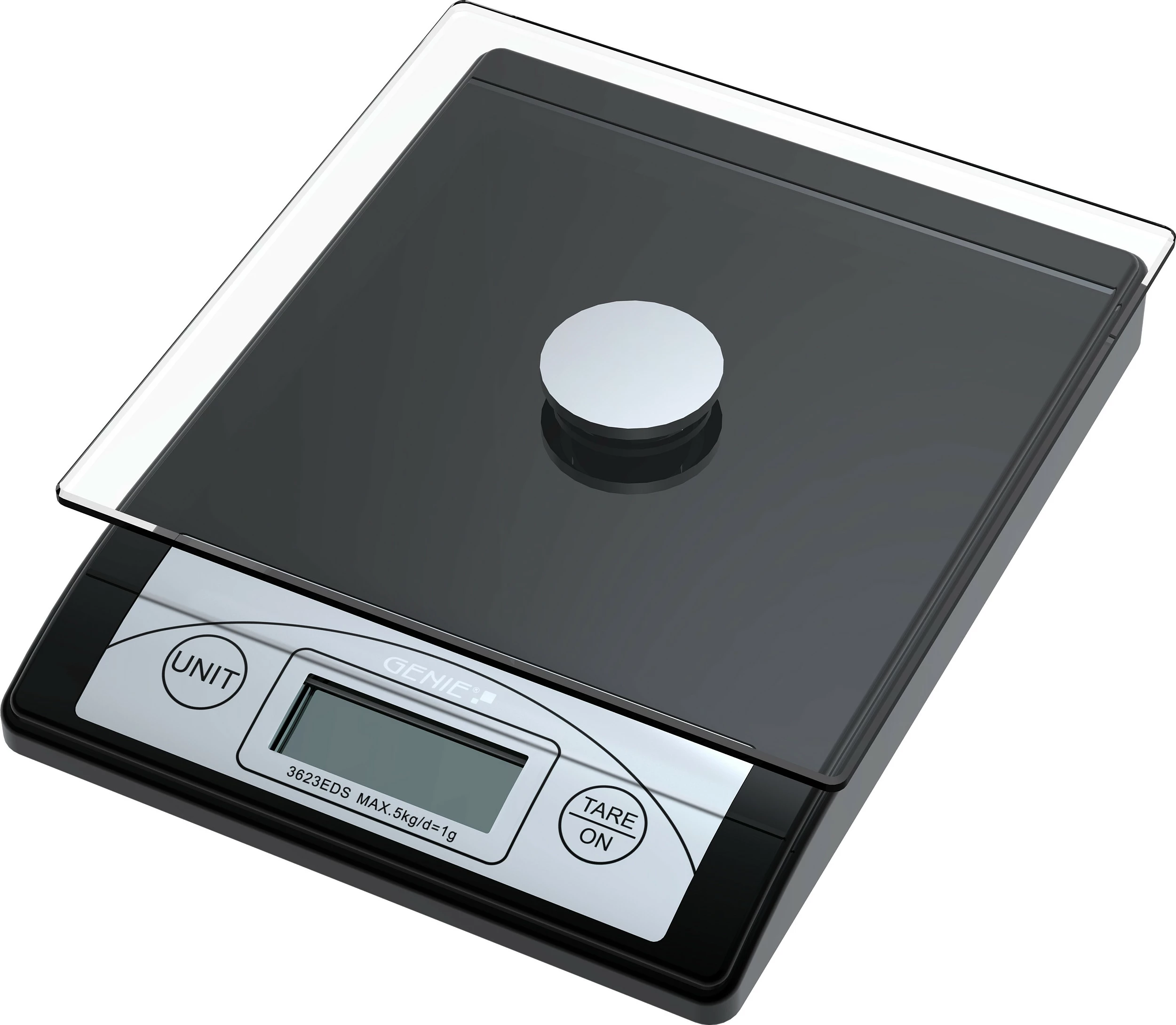 Peshore postare elektronike GENIE 3623 EDS, 5 kg, LCD, e zezë