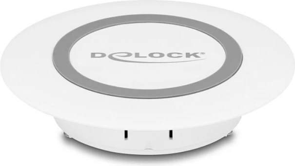 Karikues wireless DeLOCK 15W, për montim në tavolinë, i bardhë