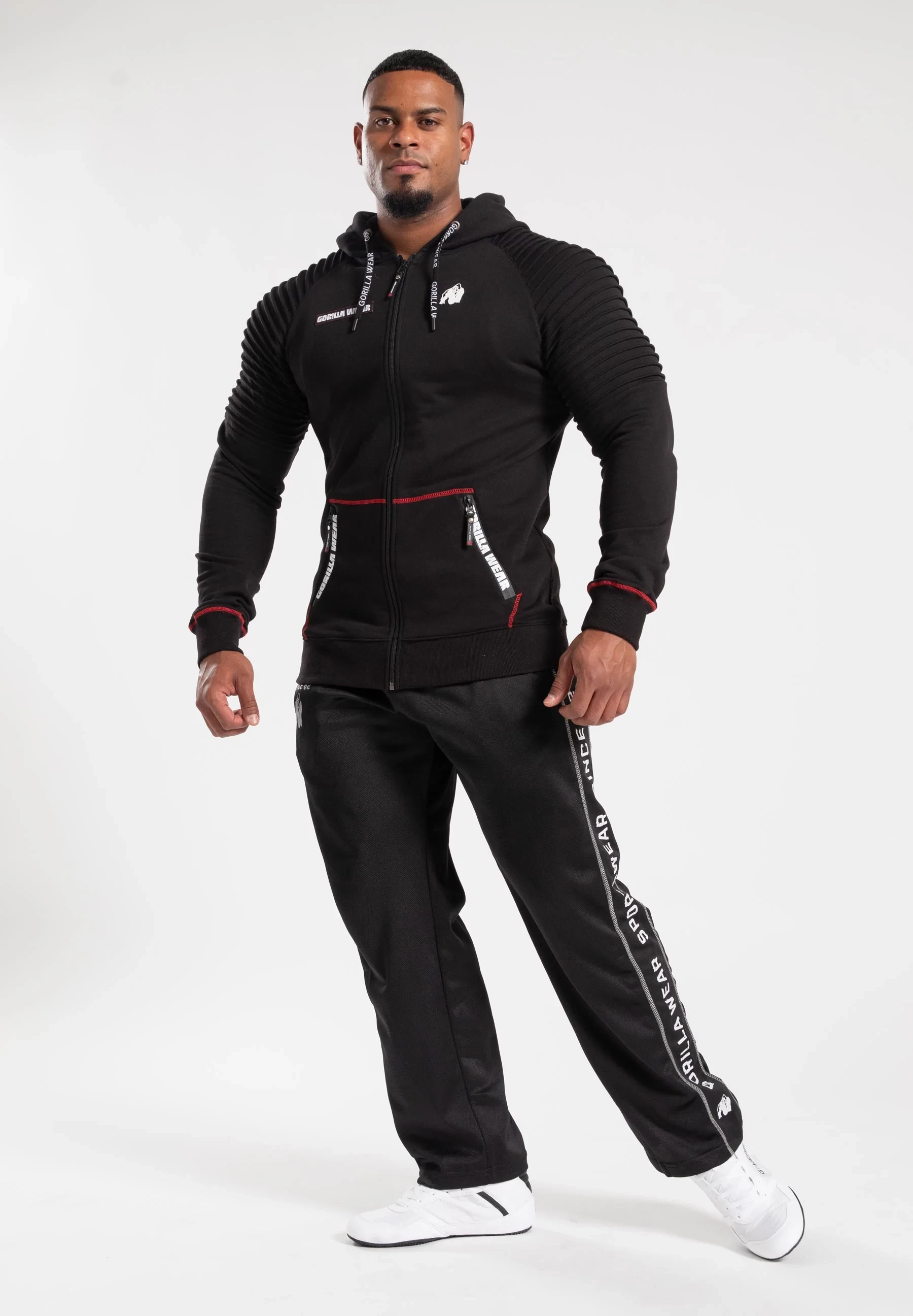 Georgia Zipped Hoodie - Black [Madhësia: M]