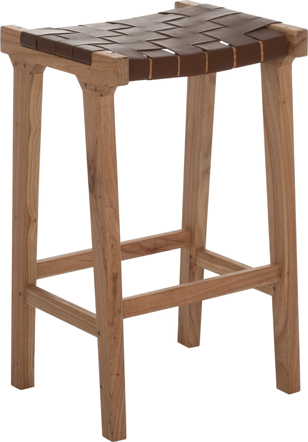 Karrige për bar, dru teak, FH99382.01, 40x35x65 cm