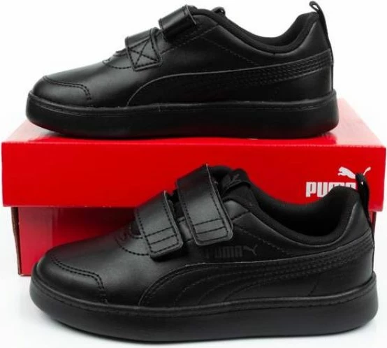 Atlete për fëmijë Puma Courtflex, me taka të zi [Madhësia: 20]