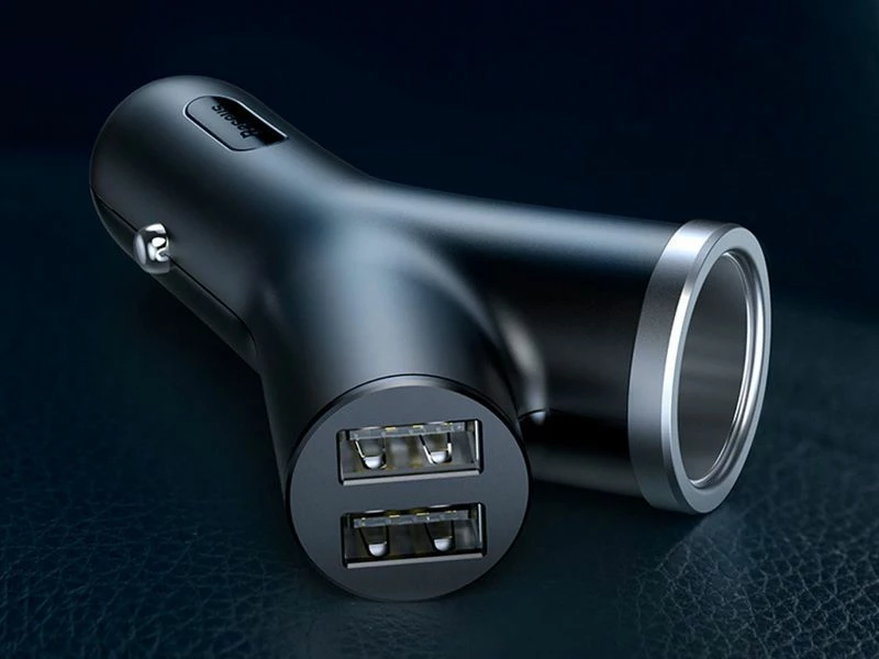 Karikues makine Baseus Y Type CCALL-YX01 2x USB-A 3.4A 40W i zi