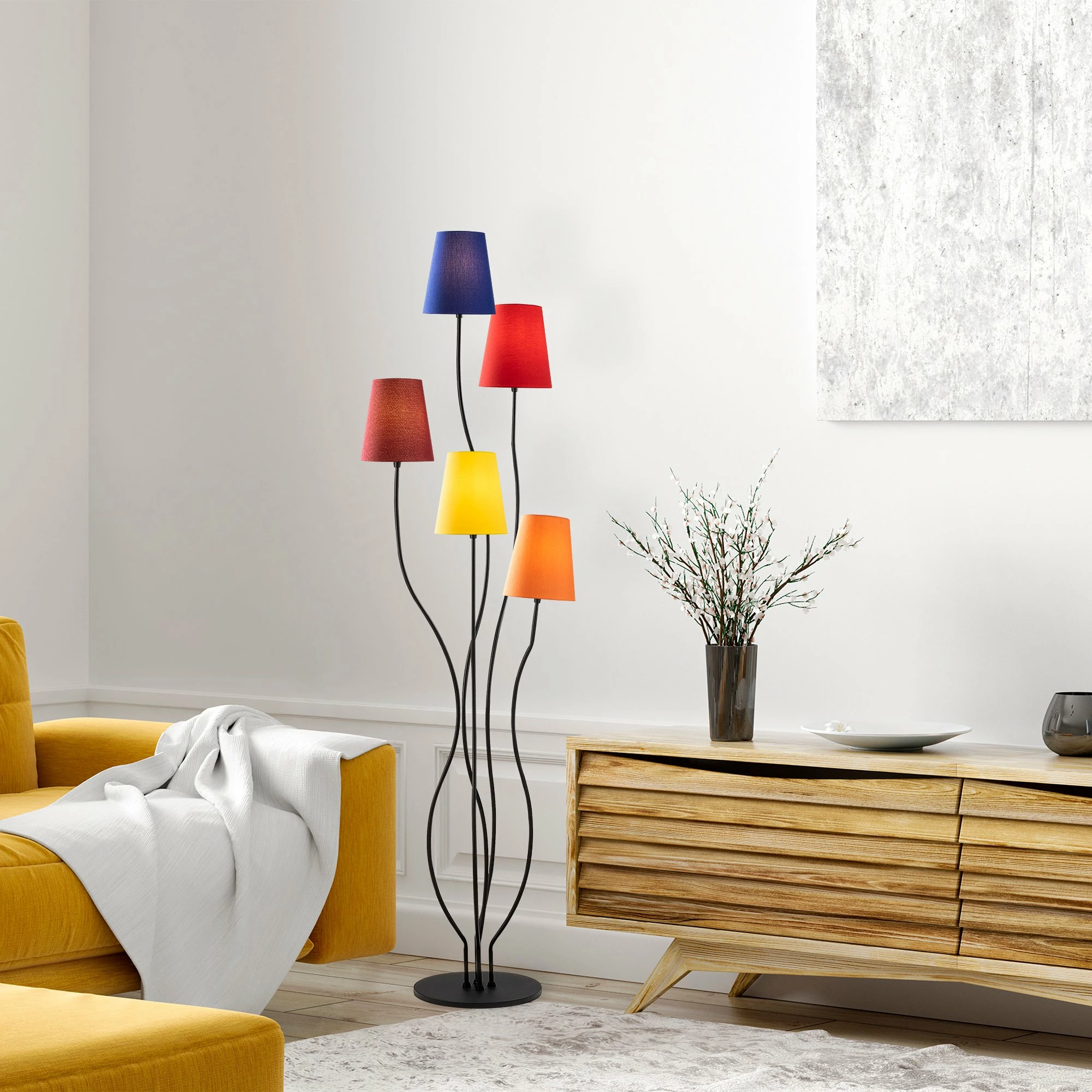 Llambë dyshemeje Opviq, Bonibon, shumëngjyrëshe, 44x44x160 cm