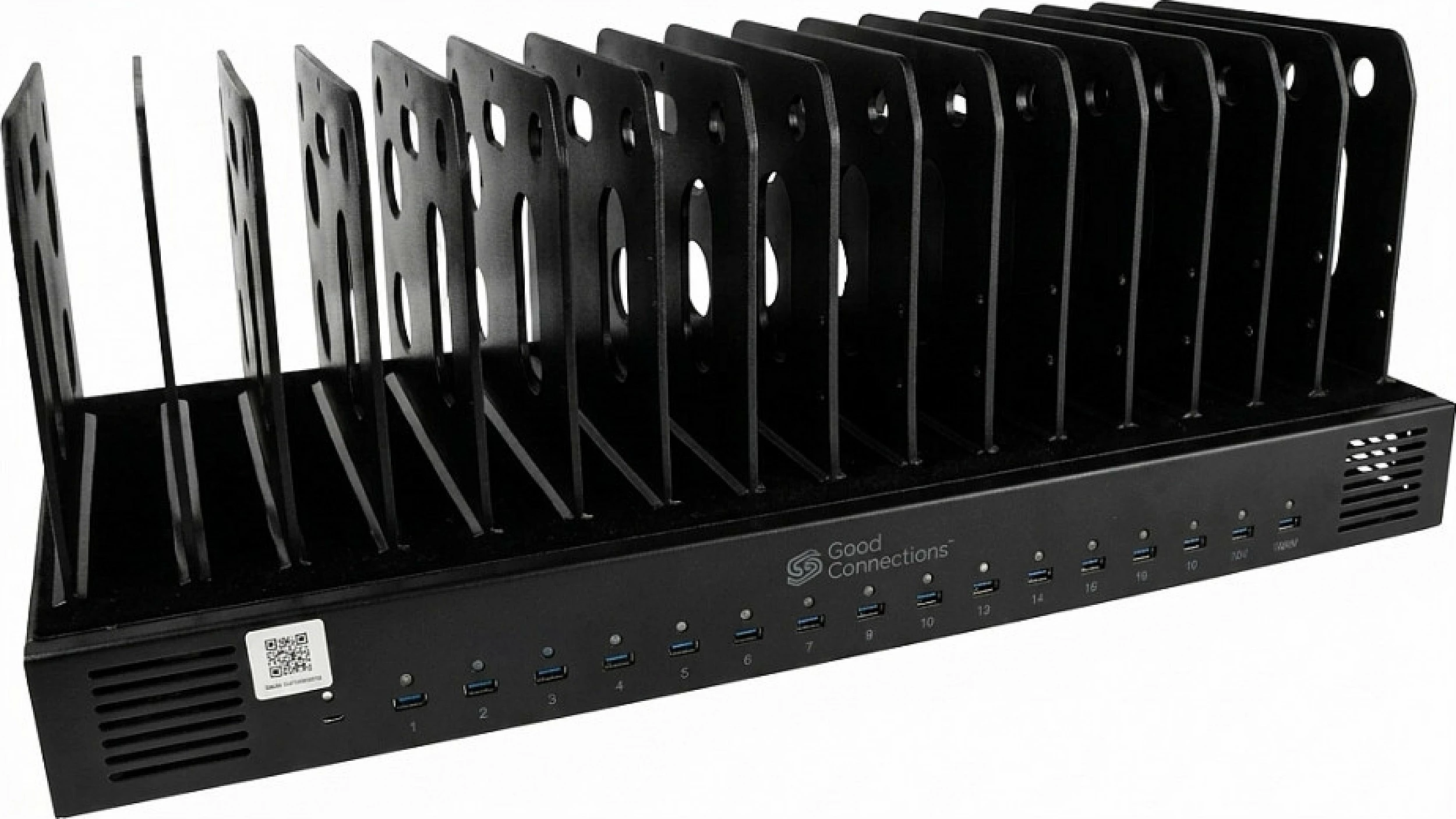 Stacion karikimi USB GoodConnections 16-Port, desktop, i zi