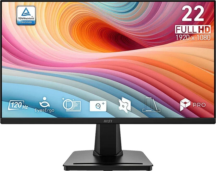 Monitor MSI PRO MP225 E12VL, 21.45", Full HD, 120Hz, VA, HDMI/VGA, i zi