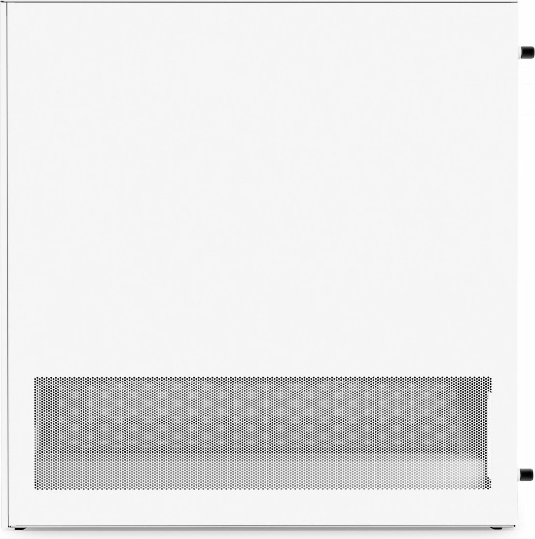 Kasë NZXT H3 Flow CC-H31FW-01 mATX Mini Tower, për pllakë amë mATX/Mini‑ITX, panel xhami i temperuar, USB‑C, deri 7 ftohës, pa PSU, e bardhë