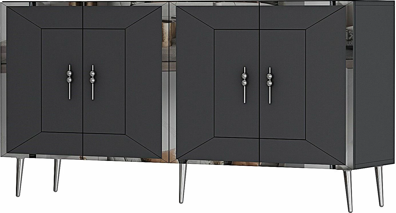 Konsol Skye Decor, Arno KB150, antracit, argjend