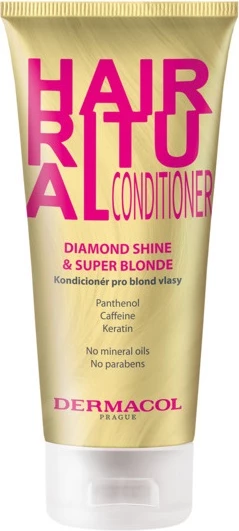 Kondicioner për flokë bionde Dermacol Hair Ritual Diamond Shine & Super Blonde për femra 200ml