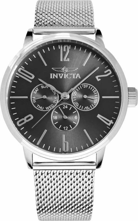 Orë dore për meshkuj Invicta, argjend