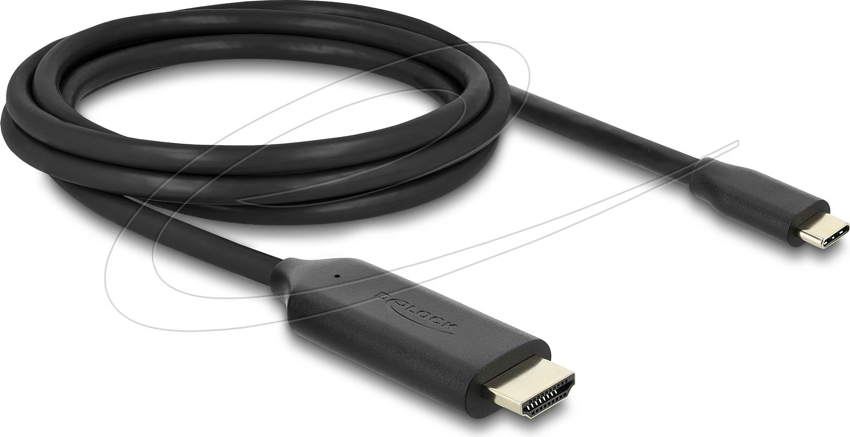 Kabllo USB-C/Thunderbolt 3 në HDMI DeLOCK 80599, 2 m, 8K, e zezë