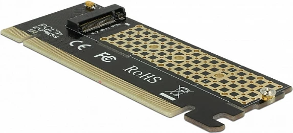 Kartë zgjerimi PCIe DeLOCK 90300, adapter M.2 NVMe PCIe 3.0, e zezë